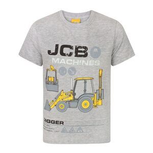 JCB Childrens/Kids Digger T-Shirt / Grey Marl